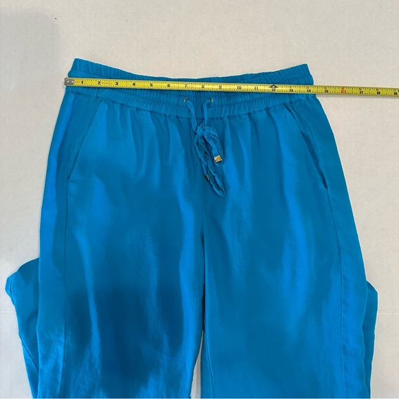 Love Tree Linen Pull on Pants Drawstring Waist Wide Leg Size Medium Pockets - Picture 6 of 8